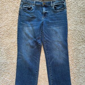 Evereve Dark Blue Straight Leg Jeans